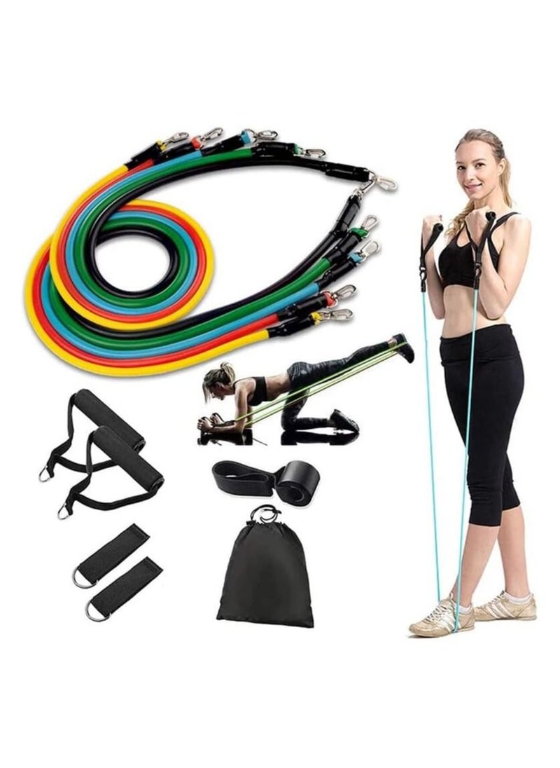 Resistance Fitness Home 11-Piece Set Fitness Training Straps Set - Multifunctional Elastic Pull Rope Fitness Workout Belt Set for Home Training and Sport Resistance Straps - pzsku/Z1B0A44A70E862A2DD227Z/45/_/1687087705/bc2fd6d7-e6ab-45b4-a5b7-890d971ce328