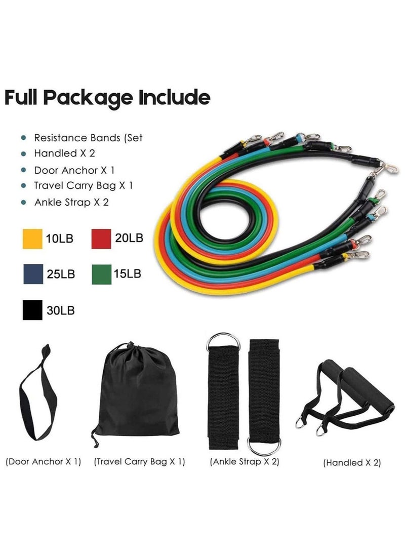 Resistance Fitness Home 11-Piece Set Fitness Training Straps Set - Multifunctional Elastic Pull Rope Fitness Workout Belt Set for Home Training and Sport Resistance Straps - pzsku/Z1B0A44A70E862A2DD227Z/45/_/1687088278/78fbdb39-0669-46c1-9f0f-365ac4f79593