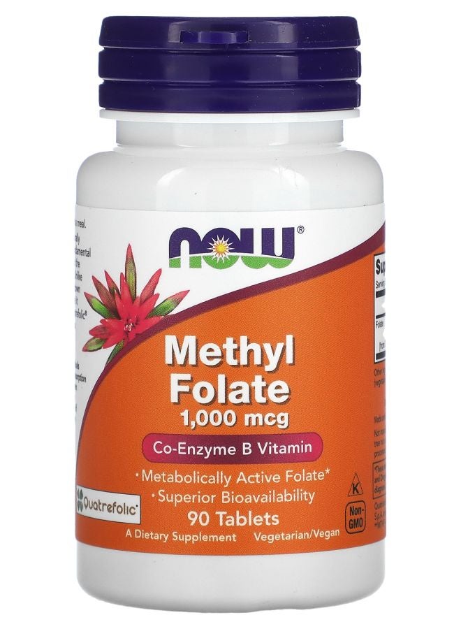 now Methyl Folate 1000 mcg 90 Tablets