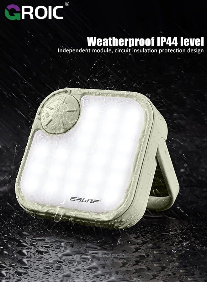 GROIC Rechargeable LED Camping Lantern, Solar Camping Lamp, Portable Camping Light , Tent Light for Hiking, Camping, Home, Power Outage, Emergency, Hurricane and Temporary Power Supply - Image 4