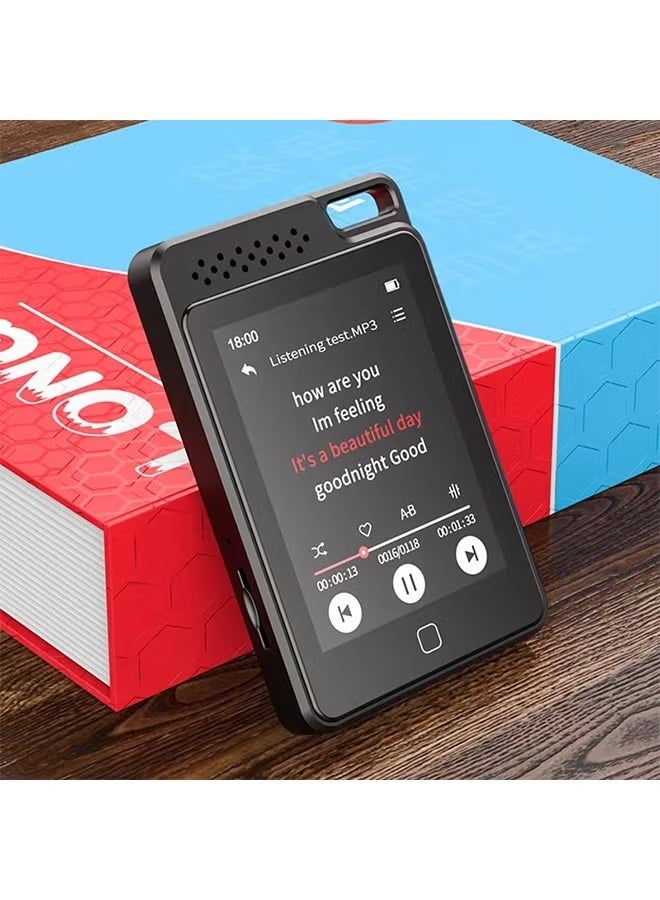 رويزو مشغل موسيقى RUIZU C1 معدني ببلوتوث 5.0 MP3 مع مكبرات صوت مدمجة، شاشة لمس كاملة بحجم 2.4 بوصة، مشغل موسيقى متنقل عالي الدقة، سعة 32 جيجابايت - Image 2