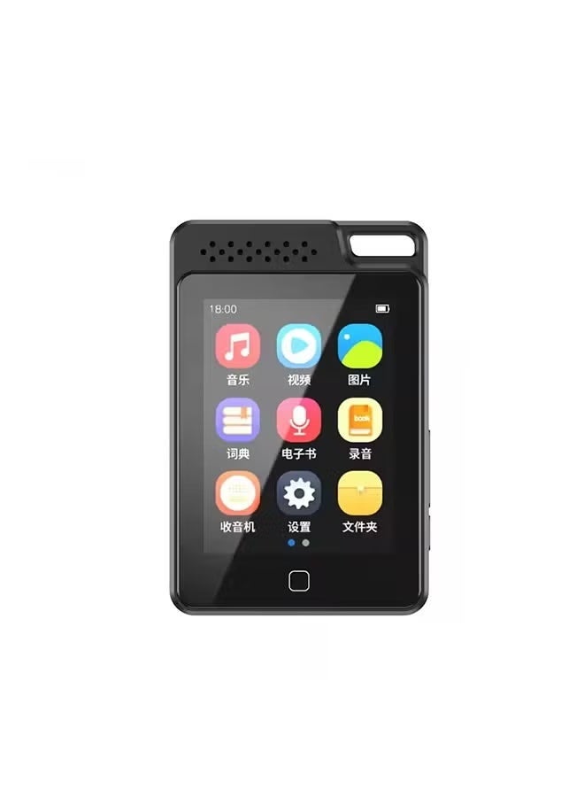رويزو مشغل موسيقى RUIZU C1 معدني ببلوتوث 5.0 MP3 مع مكبرات صوت مدمجة، شاشة لمس كاملة بحجم 2.4 بوصة، مشغل موسيقى متنقل عالي الدقة، سعة 32 جيجابايت - Image 5
