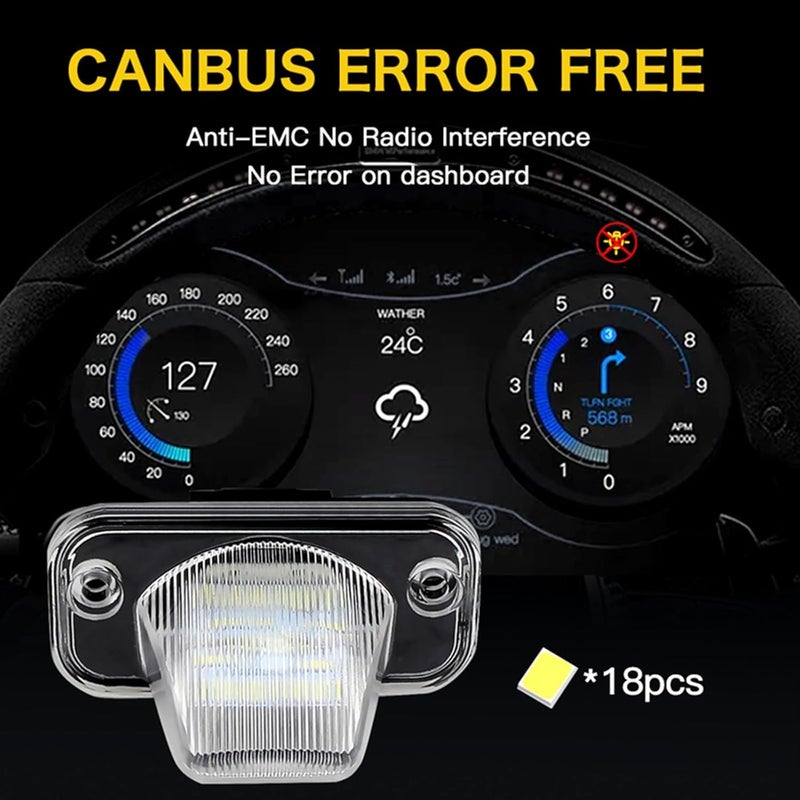 Vuzmode 2PCS LED License Plate Lights for VW - Image 5