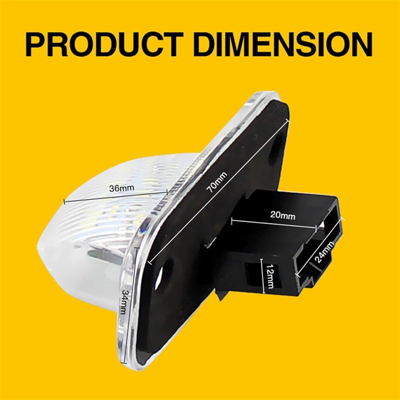 Vuzmode 2PCS LED License Plate Lights for VW - Image 2