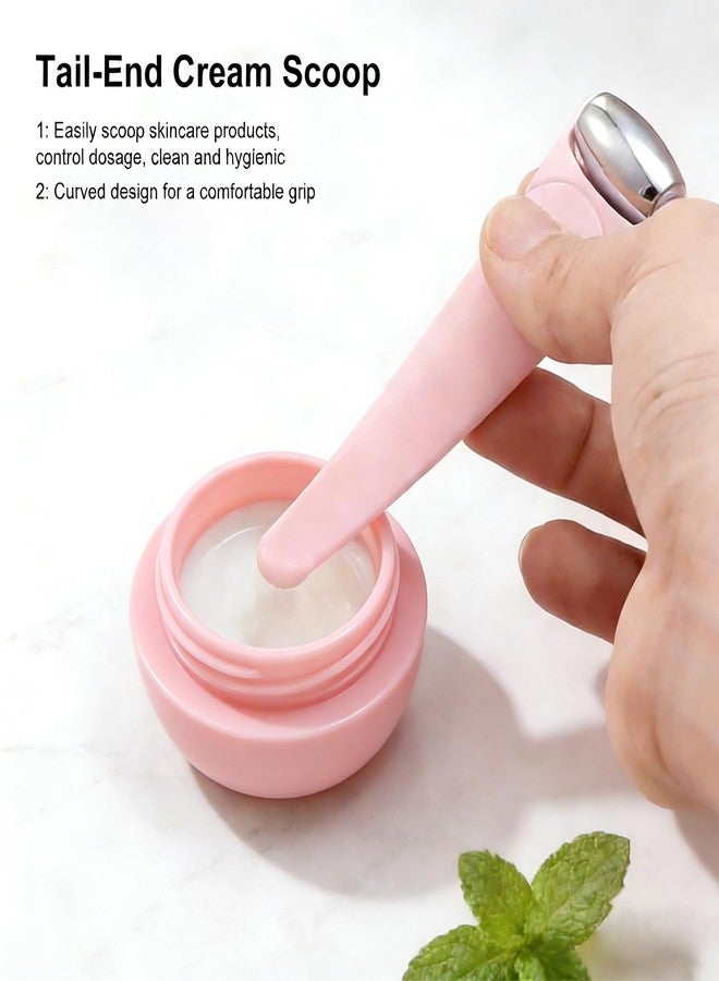 VISDOLL Mini Stainless Steel Ice Facial Roller Face & Under Eye Roller, Travel Size Cooling Facial Tool, for Under Eye Areas That Feel Puffy Or Have A Tired, Dark Look, Skincare Product Scoop - Image 2