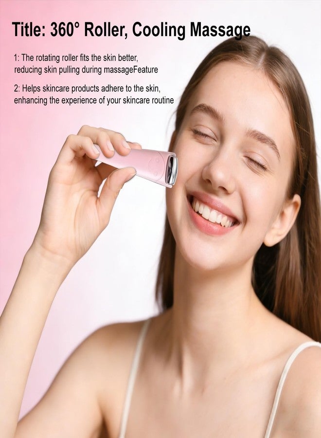 VISDOLL Mini Stainless Steel Ice Facial Roller Face & Under Eye Roller, Travel Size Cooling Facial Tool, for Under Eye Areas That Feel Puffy Or Have A Tired, Dark Look, Skincare Product Scoop - Image 3
