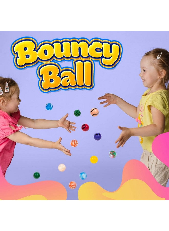 MATICAN Bouncy Balls Bulk 200Pack Assorted Design 1.25" Rubber High Bouncing Balls For Kids Party Favors Carnival Prizes 1.25Inch - Image 2