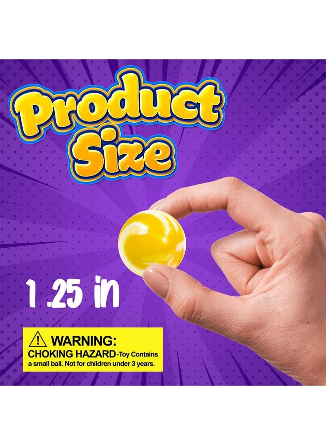 MATICAN Bouncy Balls Bulk 200Pack Assorted Design 1.25" Rubber High Bouncing Balls For Kids Party Favors Carnival Prizes 1.25Inch - Image 4