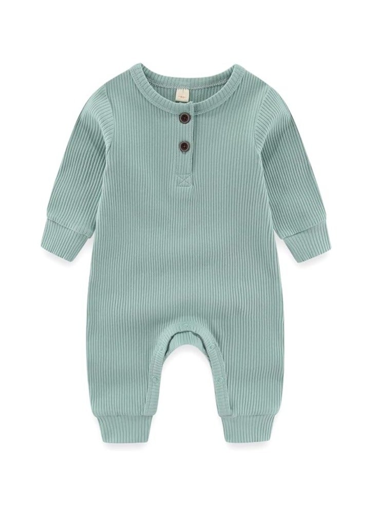 Newborn Baby Boys Girls One Piece Romper With Mitten Cuffs 3 Pack  - Image 3