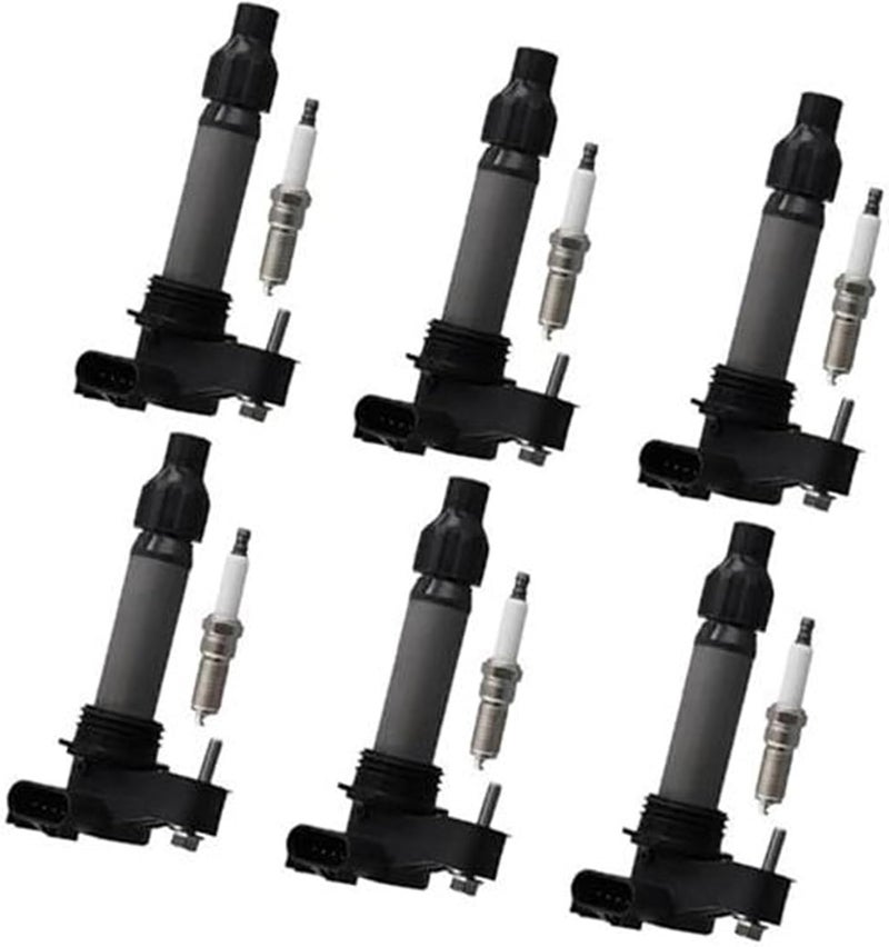 QASULER Ignition Coil and Spark Plug Set for Chevy - Image 1