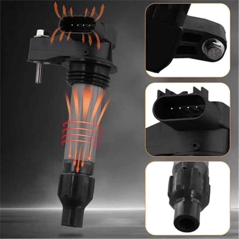 QASULER Ignition Coil and Spark Plug Set for Chevy - Image 5