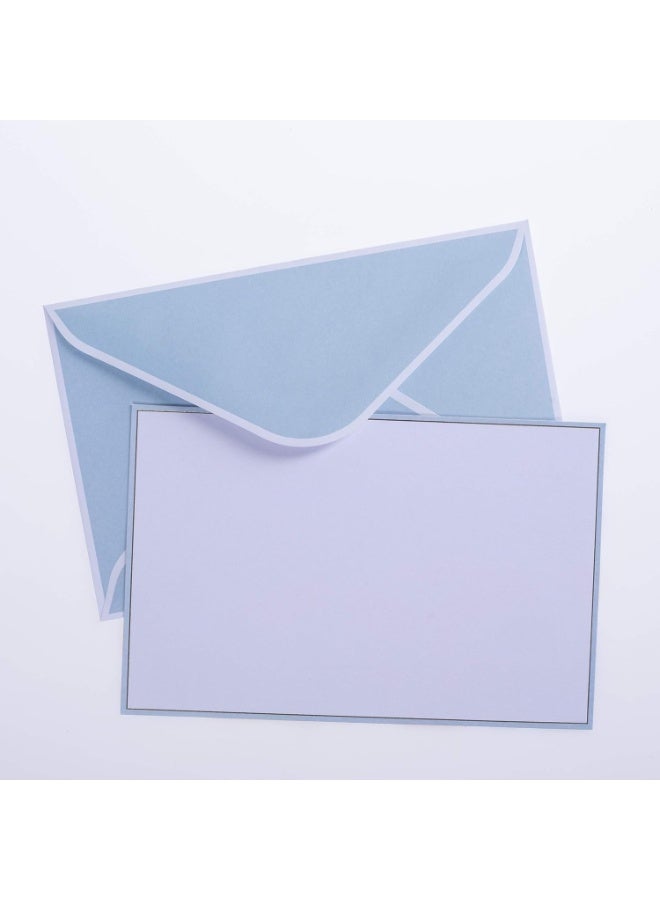 Graphique Brush Strokes Flat Notes â€“ 50 Flat Note Cards with Matching Envelopes and Storage Box, Embellished in Gold Foil, 5.625â€ x 3.5â€ - Image 4