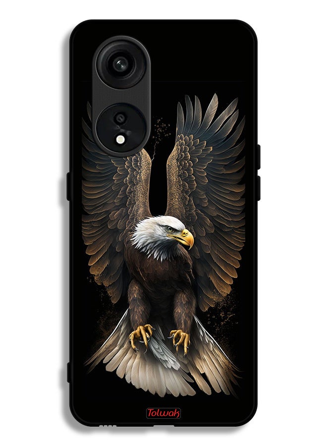 Tolwak غطاء حماية لهاتف اوبو رينو 8T 5G بأجنحة النسر - Image 1