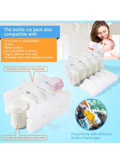 Bebiland 2 Pack Ice Packs Breastmilk Storage Freezer Reusable Packs,Reusable Curved Bottle Ice Pack for Breast Milk,Bag, Baby Bottles, Cool Cooler Bag,Breakfast, Lunch, White  - Image 5