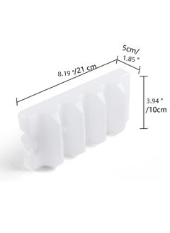 Bebiland 2 Pack Ice Packs Breastmilk Storage Freezer Reusable Packs,Reusable Curved Bottle Ice Pack for Breast Milk,Bag, Baby Bottles, Cool Cooler Bag,Breakfast, Lunch, White  - Image 2
