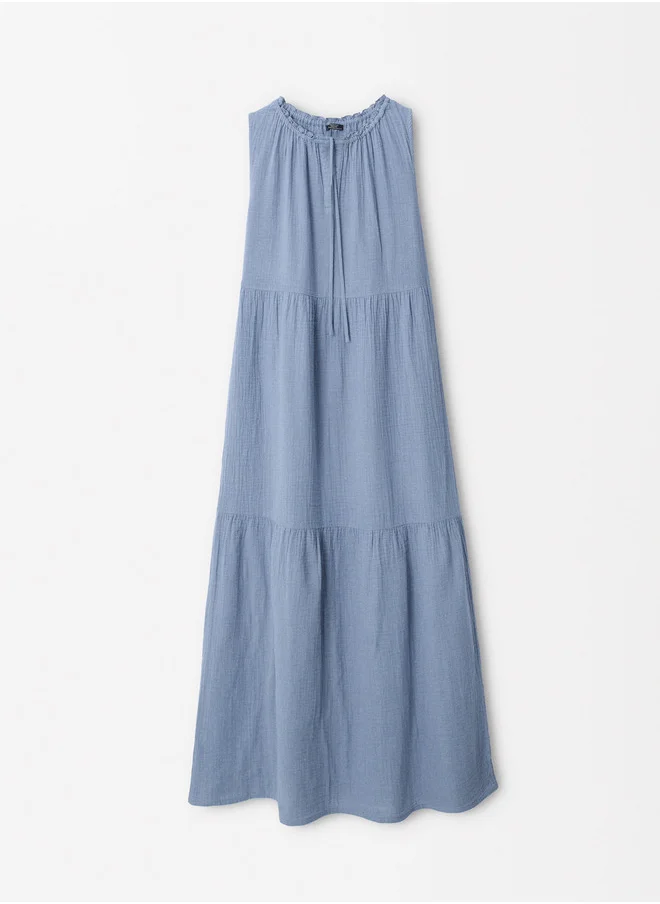 PARFOIS Long Dress With Back Application