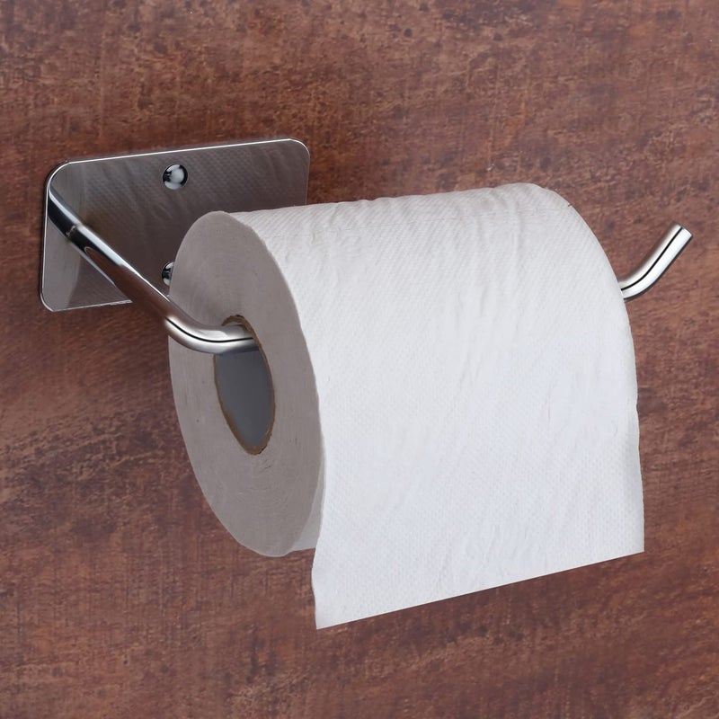 Plantex Stainless Steel Toilet Paper Roll HolderTissue Paper Holder in BathroomKitchenBathroom Accessories Wall Mount Chrome - Image 1