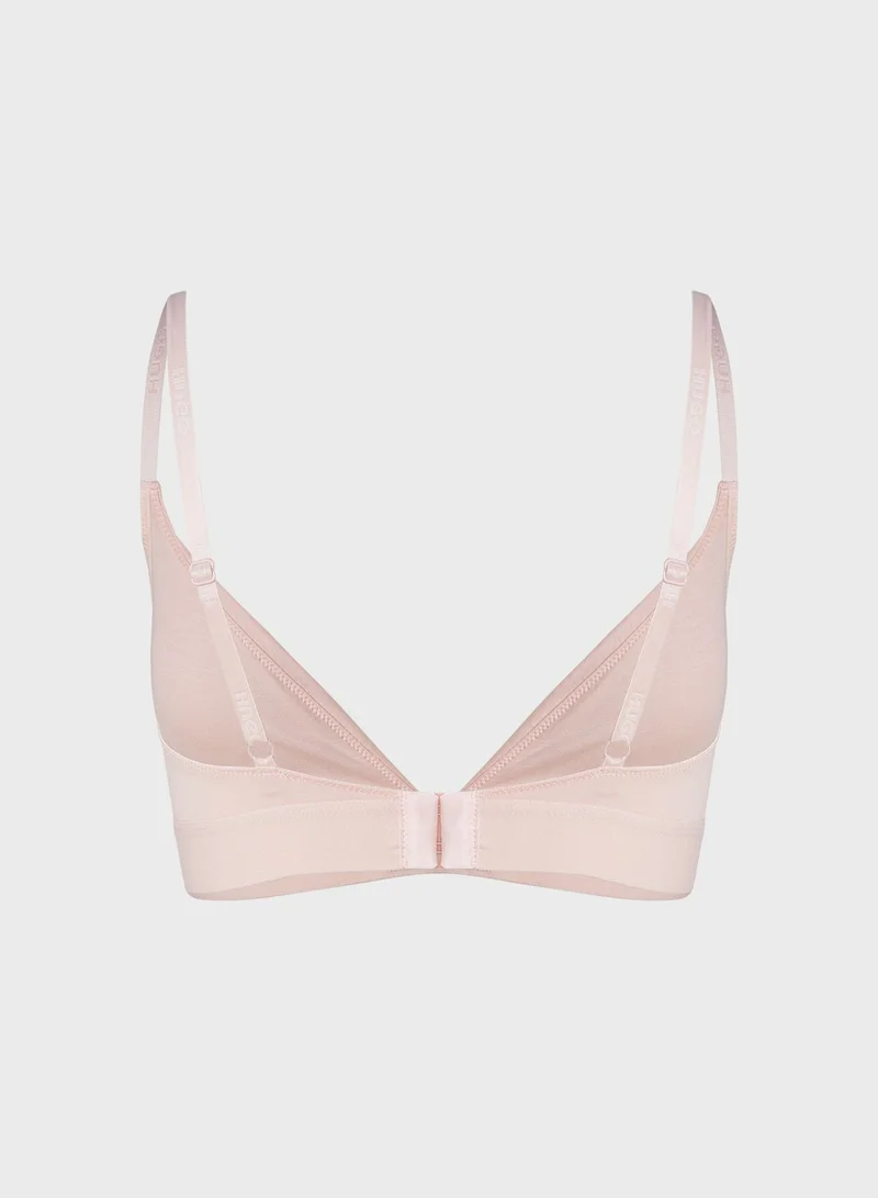 HUGO Plunge Logo Bra