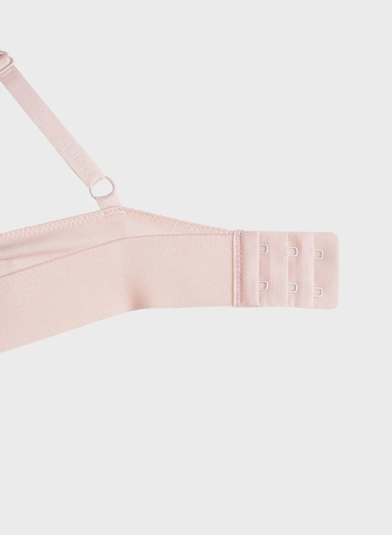 HUGO Plunge Logo Bra
