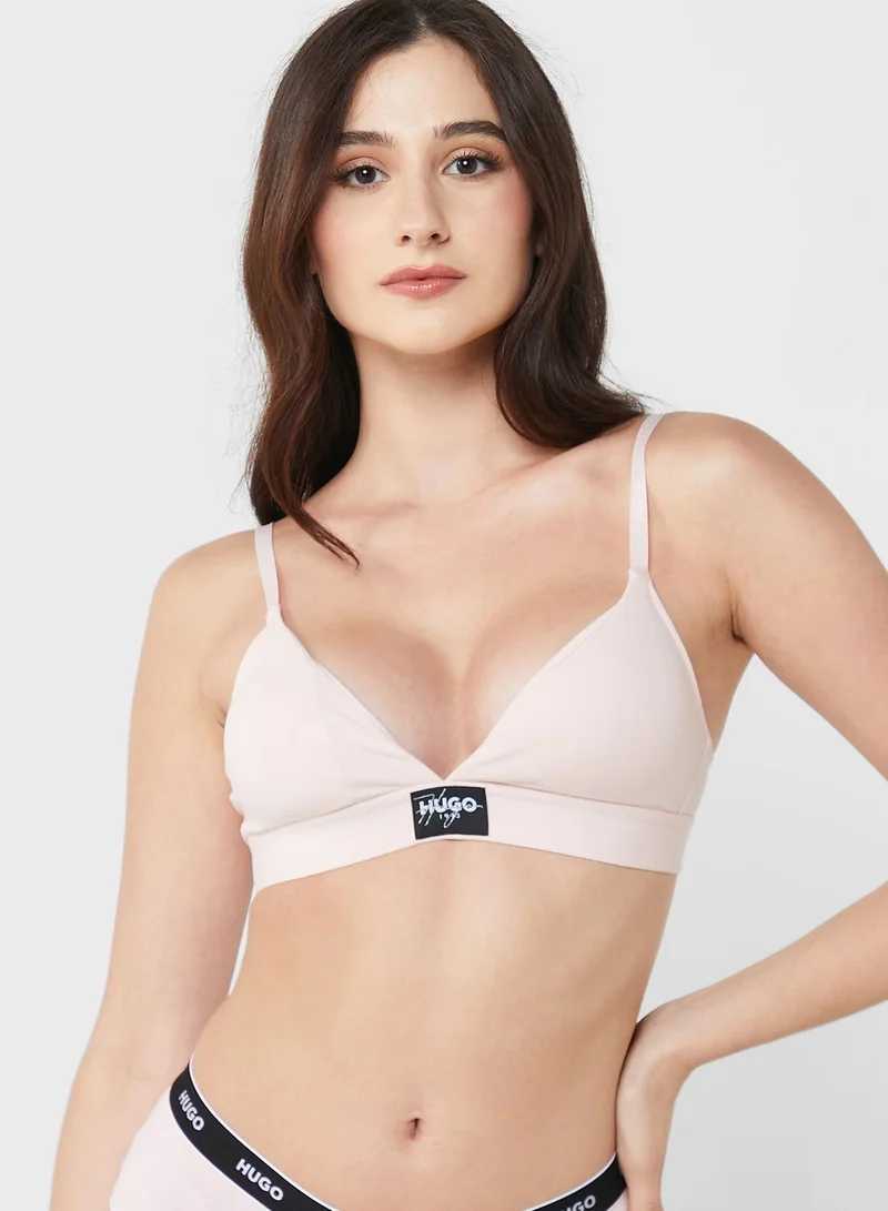 HUGO Plunge Logo Bra