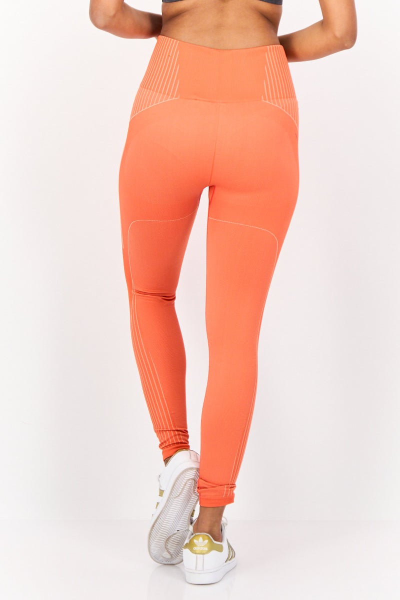 Adidas Women Sportswear Fit Training Leggings, Orange  - Image 3