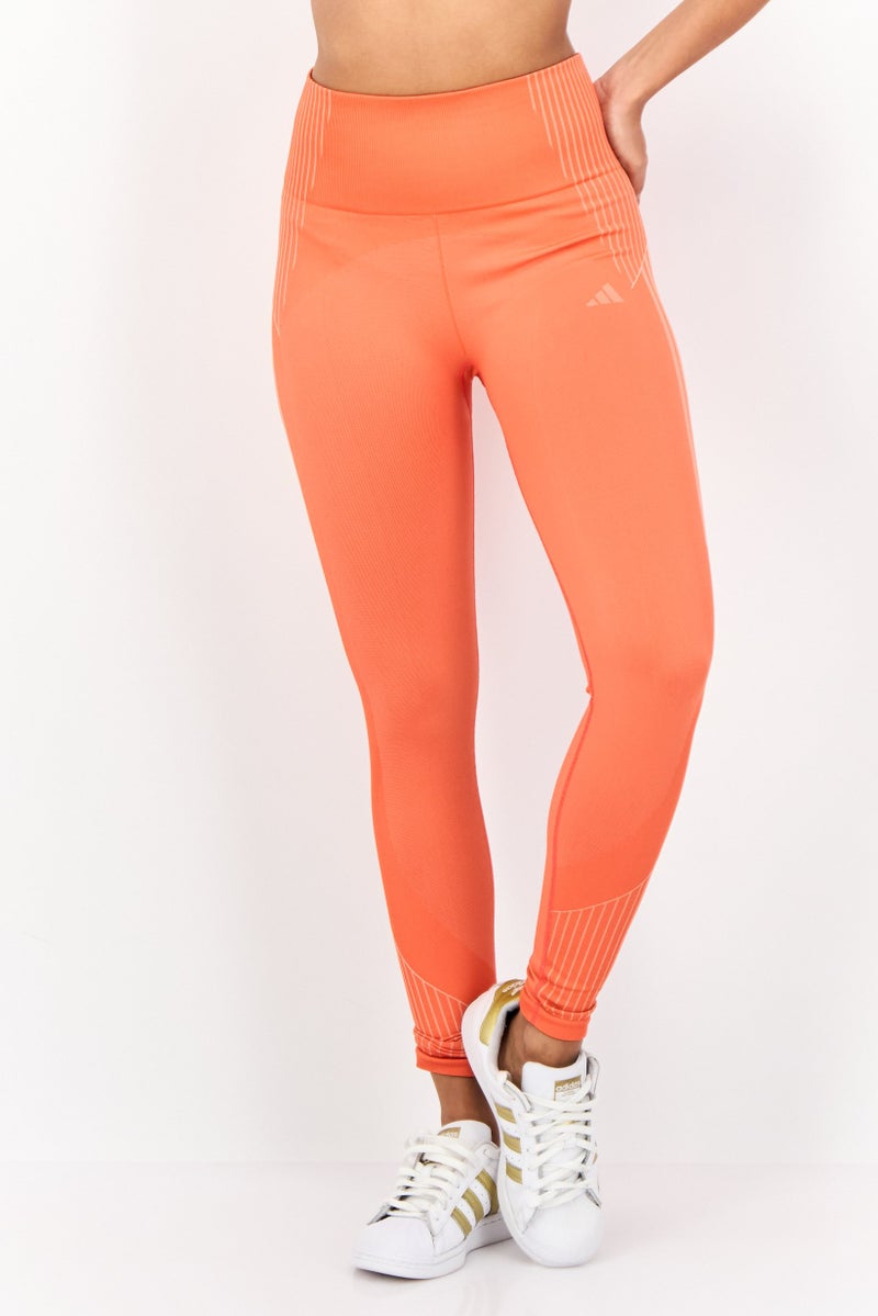 Adidas Women Sportswear Fit Training Leggings, Orange  - Image 1