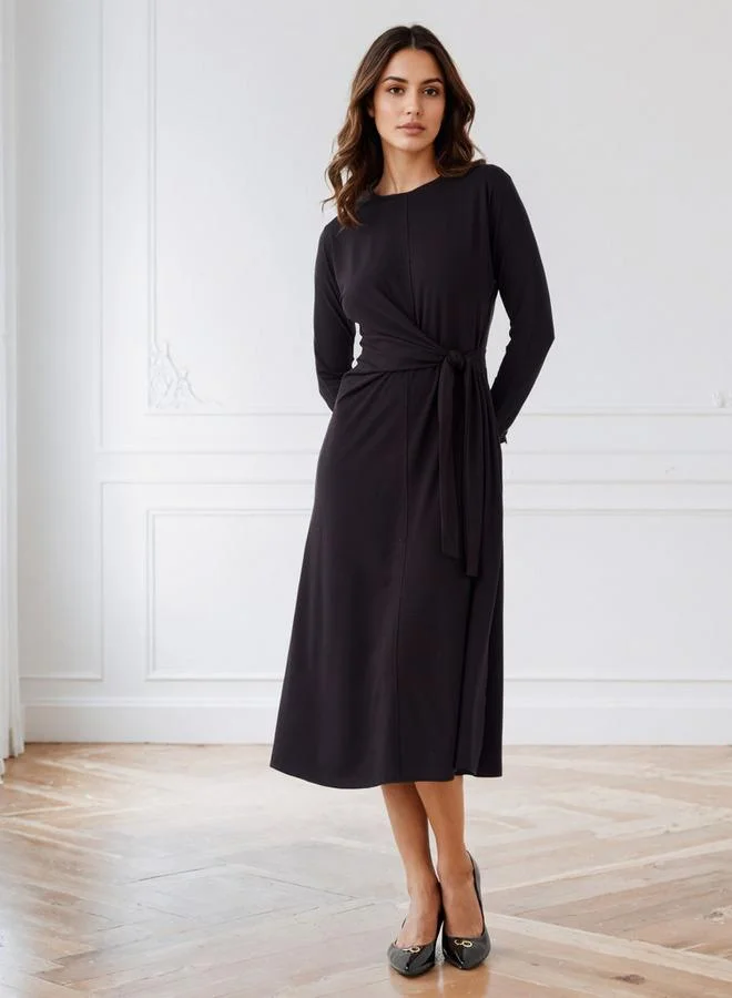 سبلاش فيڤ Draped Dress with Tie-Ups