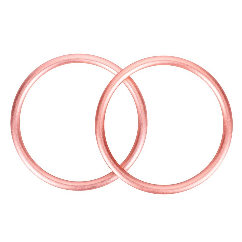 accmor Aluminium Baby Sling Ring 3 inch, Soft Wrap Carrier Rings Accessory for Infants Toddlers Newborn Kids, Rose Gold - Image 4