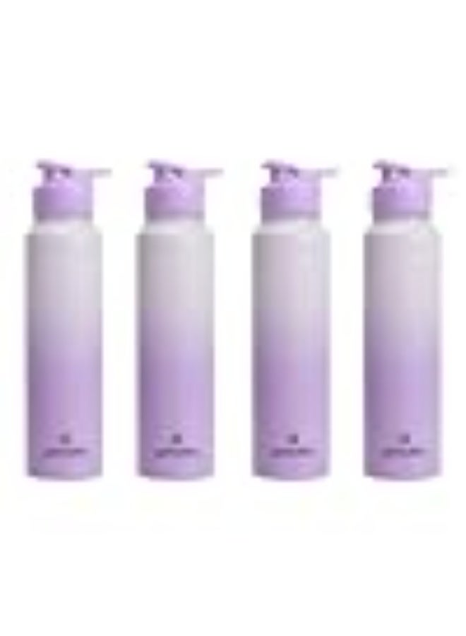Speedex Stainless Steel Metal Water Bottle 1 Ltr 1000 ml, BIS Approved, Leak Proof Sipper Cap Bottle for Office, School, Gym, Travel, Daily Use for Men, Women, Kids, Adults, Dual Purple, Set of 4 - Image 1