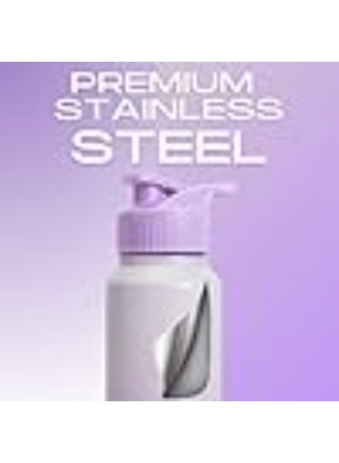 Speedex Stainless Steel Metal Water Bottle 1 Ltr 1000 ml, BIS Approved, Leak Proof Sipper Cap Bottle for Office, School, Gym, Travel, Daily Use for Men, Women, Kids, Adults, Dual Purple, Set of 4 - Image 3
