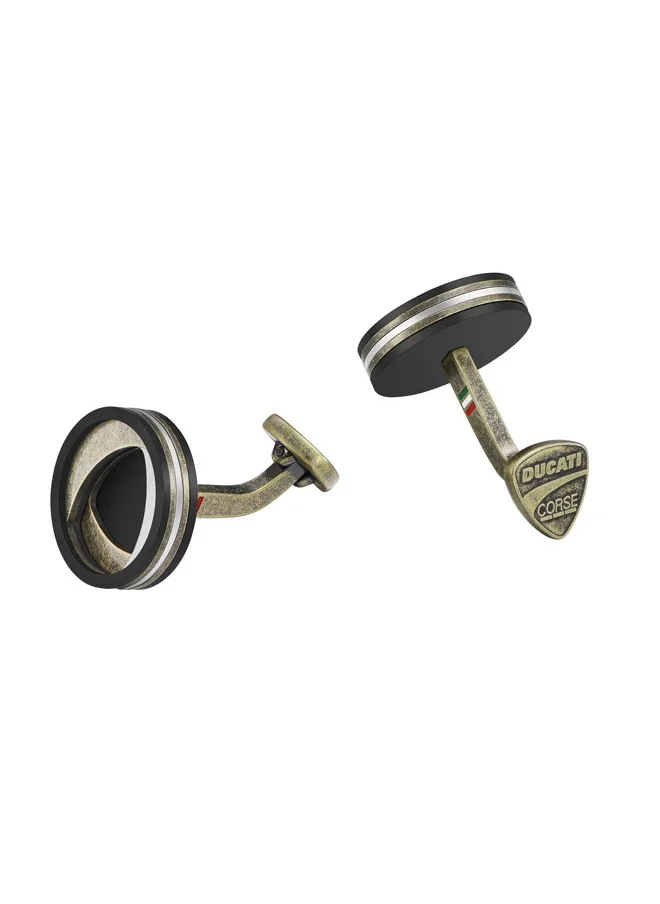 Ducati Corse Valore Bronze and Black Luxury Cufflinks For Men