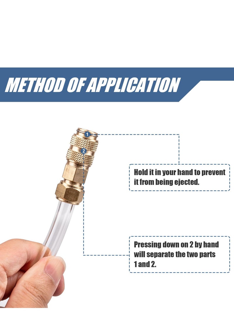 SYOSI Marine Tech Tools Seastar Hydraulic Steering Kit, Bleed Tube,  Leak Free Brass Helmet Fittings, Fill Tube with Swivel, Used for All Outboard, Sterndrive Inboard Seastar Hydraulic Helms  - Image 2