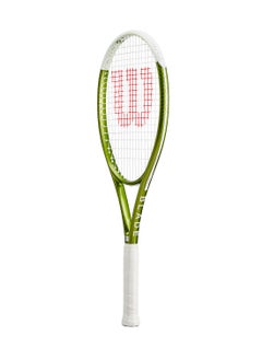 Wilson Blade Feel Team 103 Tennis Racket, 16x19, Adults, Beginners/ Intermediate - Green/ White  - Image 3