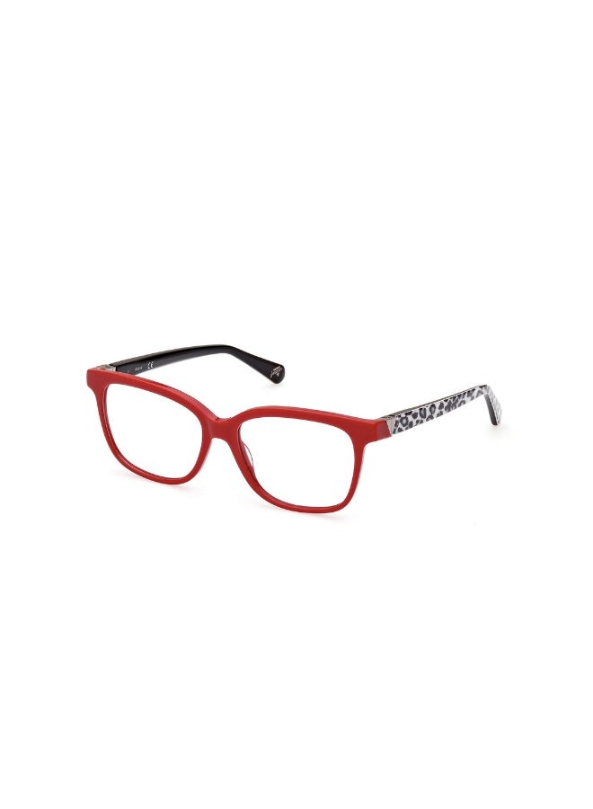 GUESS Gu5220 Square Acetate Frames For Unisex Size 51, Shiny Dark Red - Image 1