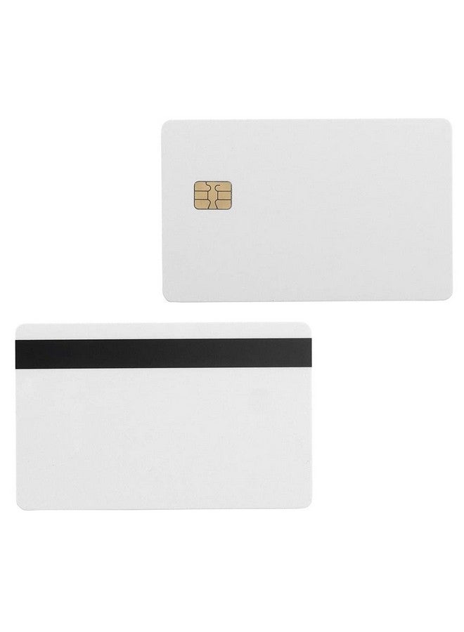 Gialer 100 Packs Sle4442 Chip Contact Ic Card With 5/16Inch 2 Tracks Hico Magnetic Stripe 2 In 1 Blank Pvc Ic Smart Intelligent Card - Image 5