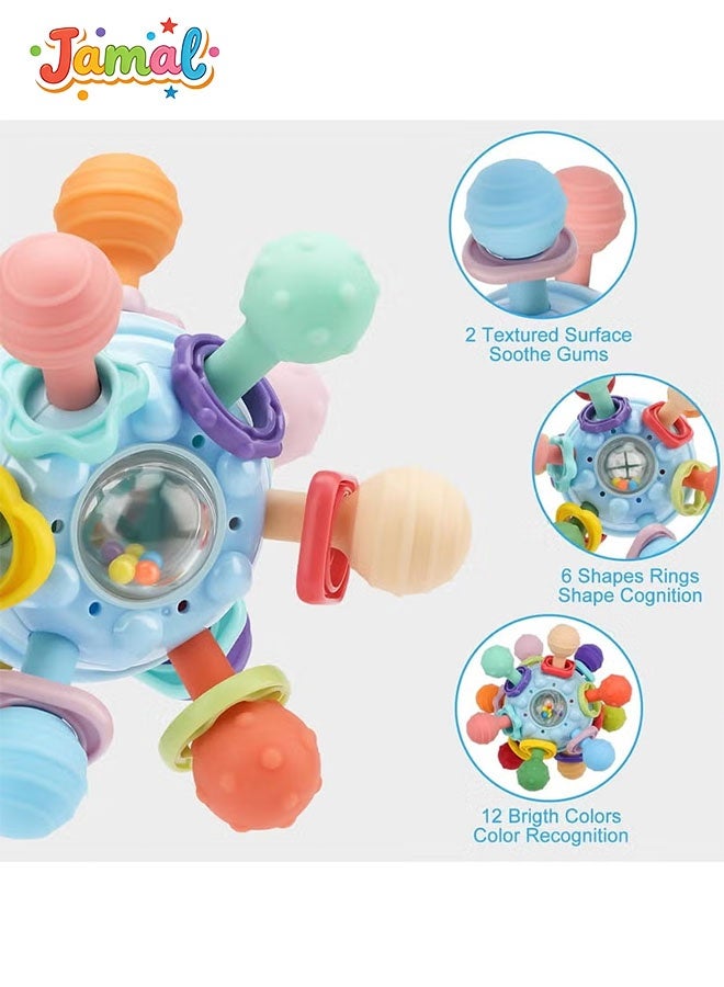 Jamal Baby Teething Toy & Sensory Development Toy, Infant Early Learning & Motor Skills Training Toy for Babies - Image 2