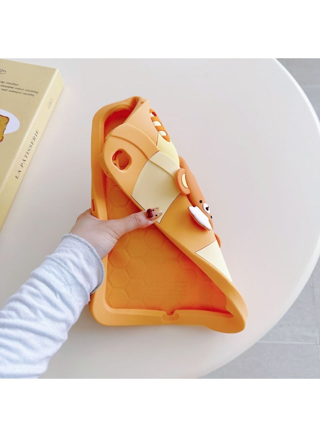 general Kids Case for iPad A16 11th Generation 11 Inch 2025, iPad 10th Generation 10.9 Inch 2022, Silicon Soft Cute Cartoon Bear with Rotating Stand for Kid Boys - Image 2