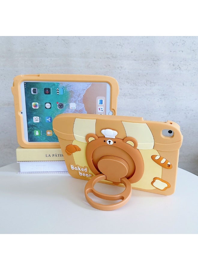 general Kids Case for iPad A16 11th Generation 11 Inch 2025, iPad 10th Generation 10.9 Inch 2022, Silicon Soft Cute Cartoon Bear with Rotating Stand for Kid Boys - Image 5