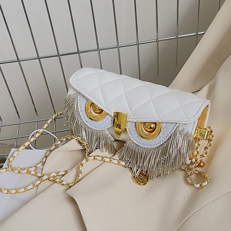 Internet Celebrant Rhombic Chain Bag Fashion Crossbody Small Bag Trendy Owl Shoulder Women'S Bag Simple Fashion - Image 5