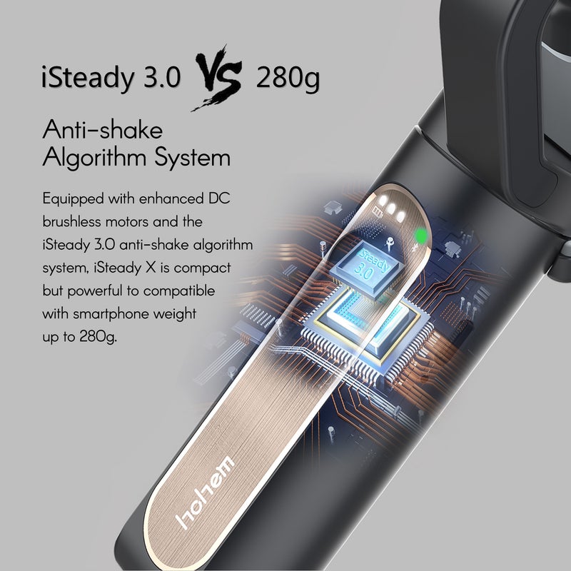 Hohem iSteady X Ultralight 3-Axis Palm Gimbal Handheld Stabilizer - Image 5