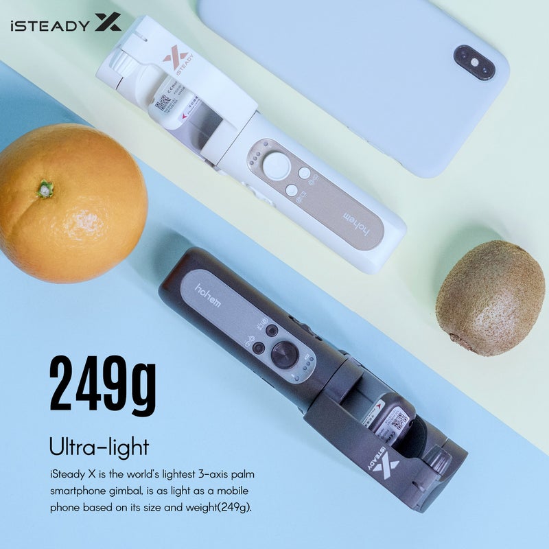 Hohem iSteady X Ultralight 3-Axis Palm Gimbal Handheld Stabilizer - Image 4