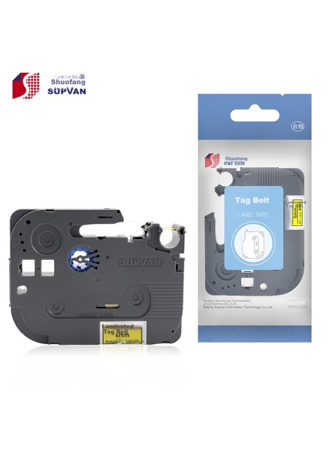 Shuofang Label Printer Tape 6mm Yellow Background Black Text L-611 Non-adhesive Sticker Paper For Shuofang Label Printer Lp5125/c/e - Image 2