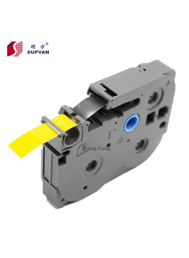 Shuofang Label Printer Tape 6mm Yellow Background Black Text L-611 Non-adhesive Sticker Paper For Shuofang Label Printer Lp5125/c/e - Image 4