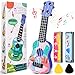 KFPPLXQ Mini Guitar for Kids 10 Inch Toddler Guitar Ukulele with 2 Mini Harmonica 16 Holes Kids Party Favor Dinosaur - Image 2