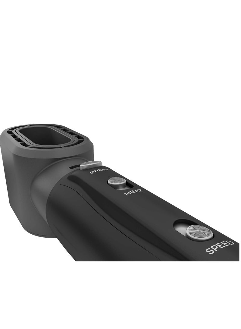 Rush Brush Plus 6 Air Styler - 5 Different Heads - 1300 Watts - 3 Heat/2Speeds - 30000 RPM - Ionic Technology - Black - Image 4