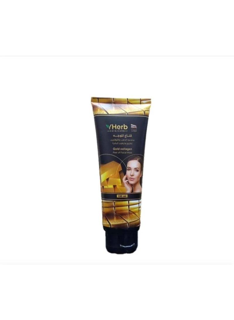 YHERB WhyHerb Gold & Collagen Face Mask for Brightening and Hydrating Skin 100ml - Image 1