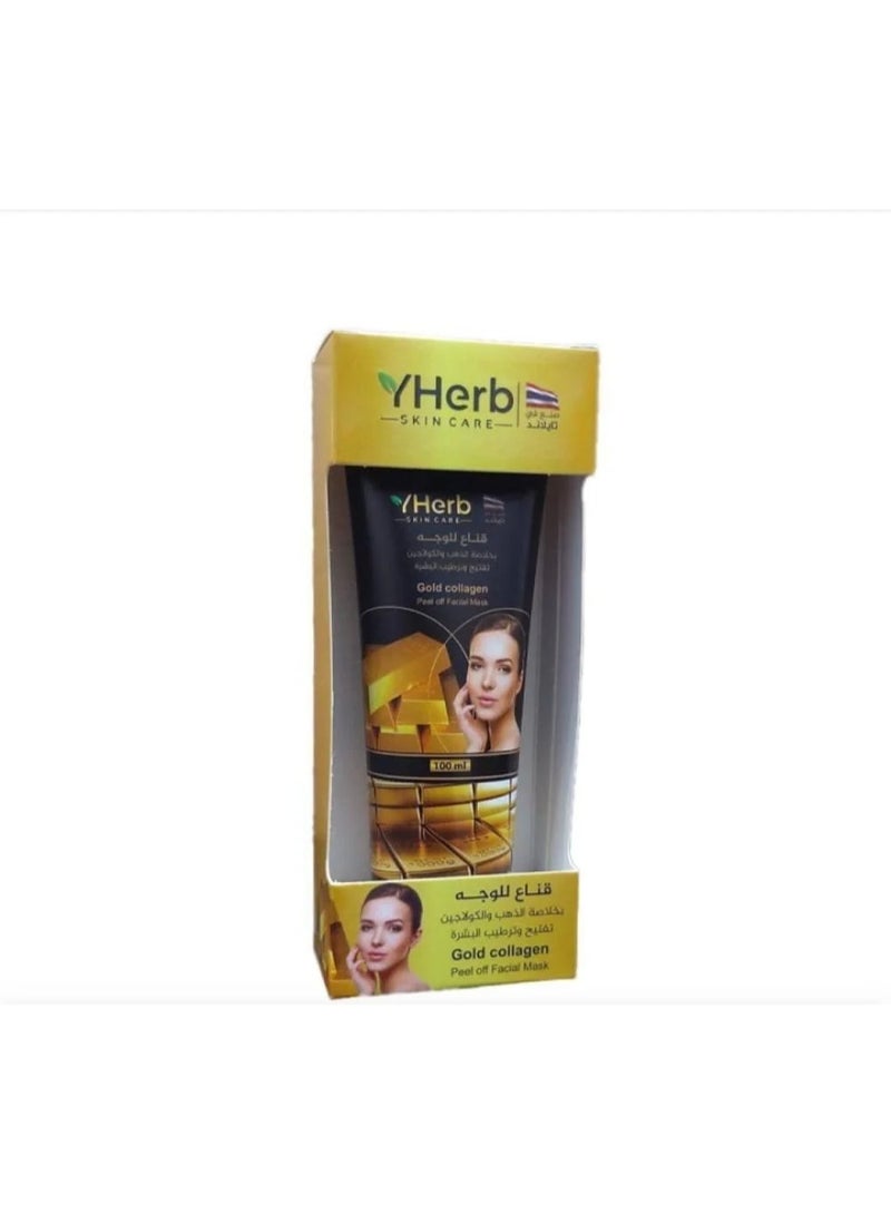YHERB WhyHerb Gold & Collagen Face Mask for Brightening and Hydrating Skin 100ml - Image 2