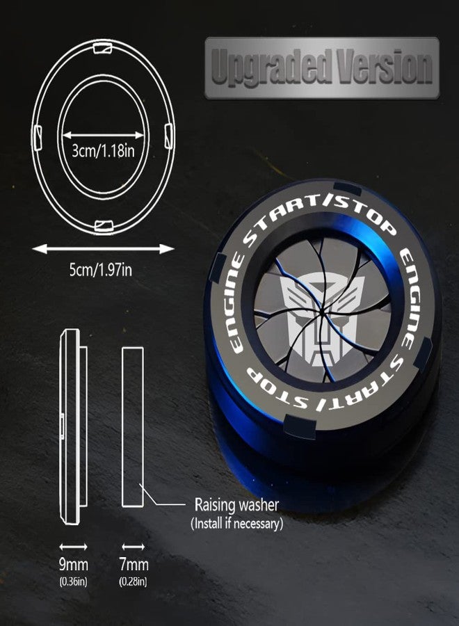 Tybasthe Rotary Start Button Cover, Transformers Car Accessories, Engine Start Stop Button Cover, Autobots Car Stickers, Interior Decor, Inter Cover - Image 2