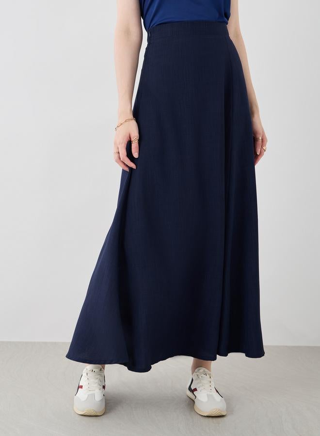 Take Two Take Two Solid A-Line Maxi Skirts  - Image 2