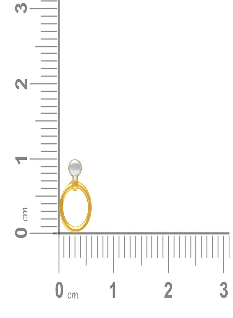 Malabar Gold and Diamonds 22 Karat 916 Purity Studs Style Screw Back Earring for Girls ERDZL53449 - Image 3